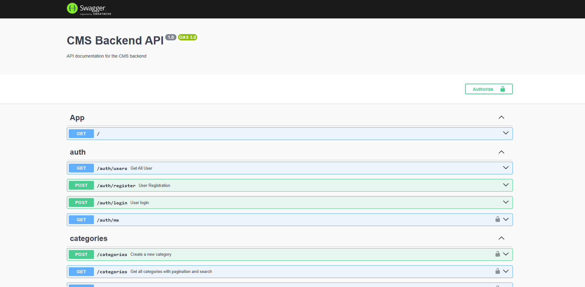 CMS - REST API